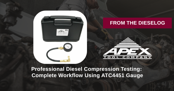 Professional Diesel Compression Testing: Complete Workflow Using ATC4451 Gauge